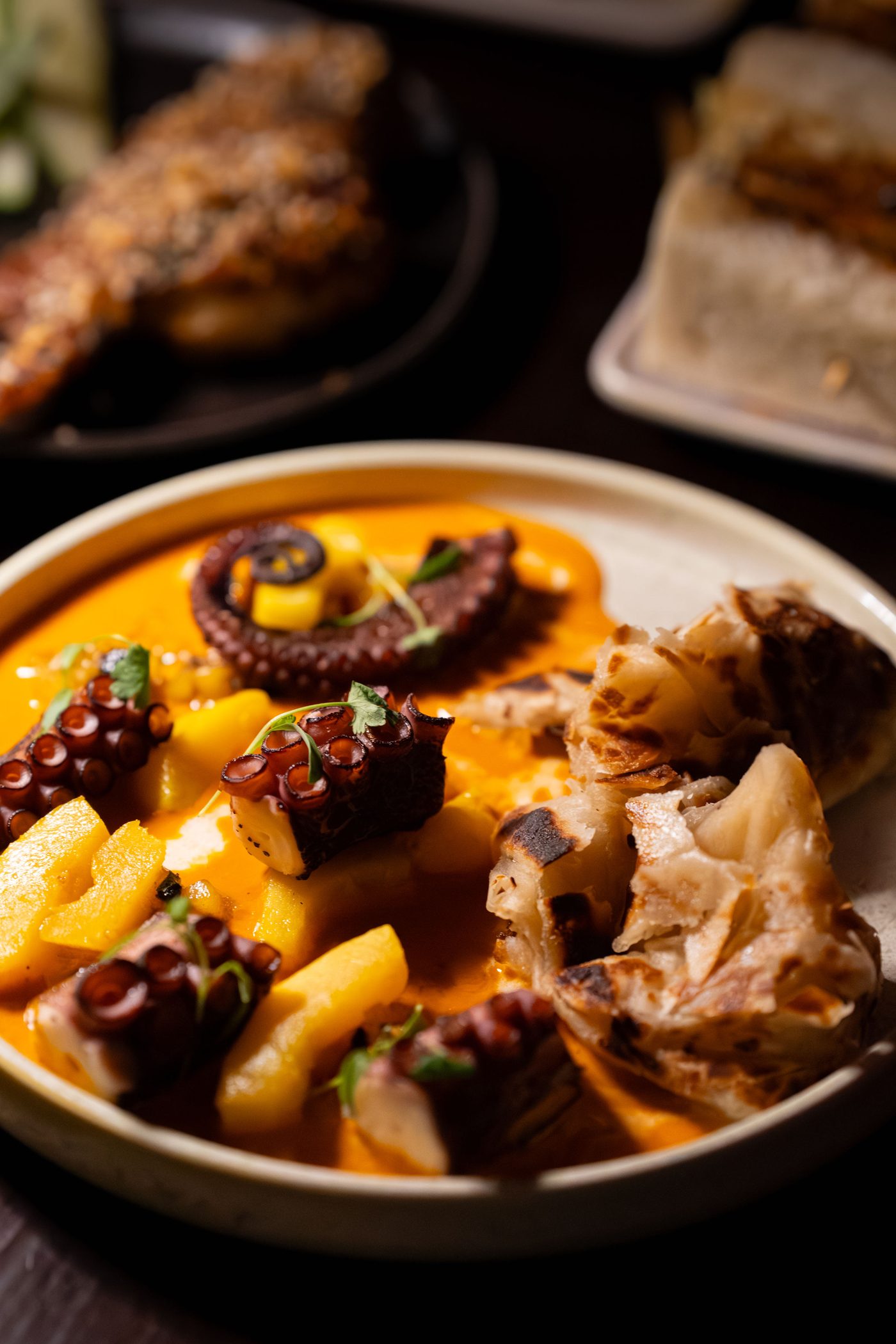 Grilled octopus